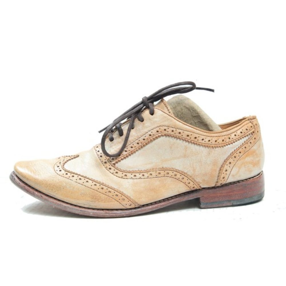 BED STU LITA OXFORDS lace up leather distressed wo